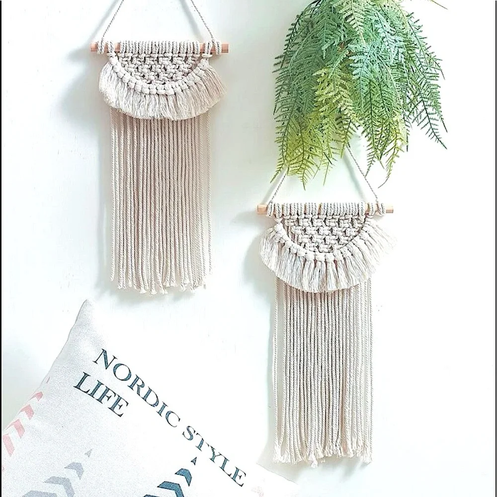 🥳HP🆕Modern »-»BoHeMiAn«-«Home Decor MäCrÄmË bÖhÖ sTyLë | Fiber Art| WaLL DeCoR
